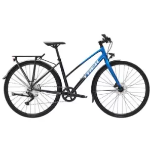 Image of Trek FX 3 Disc Stagger Equipped 2022 Hybrid Bike - Blue