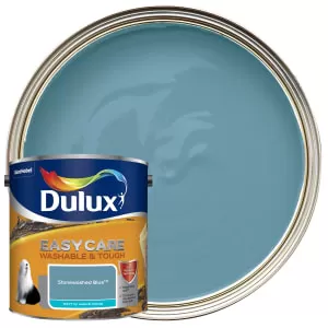 Image of Dulux Easycare Washable & Tough Stonewashed Blue Matt Emulsion Paint 2.5L