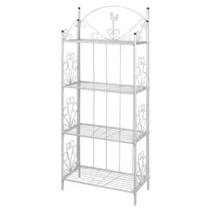 Image of VidaXL Plant Rack Square White