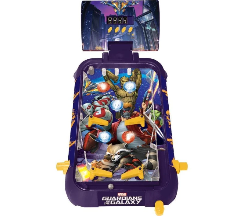 Image of LEXIBOOK Marvel Guardians OF the Galaxy Table Electronic Pinball Game, Purple 3380743096827