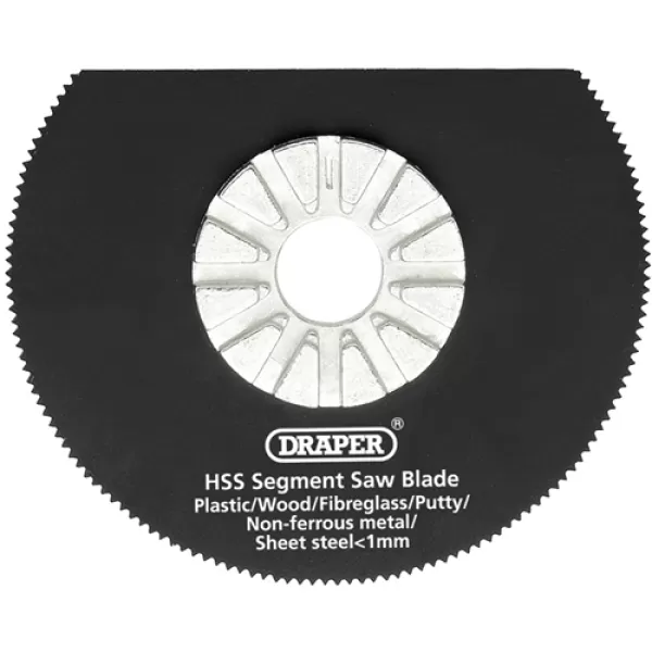 Image of Draper HSS Segment Saw Blade 63mm Dia. x 18tpi