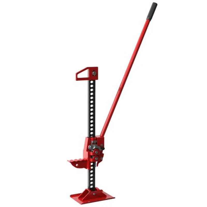 Image of HOMCOM 48" 3 Tonne High Lift Farm Jack for 4x4 Tractors Trucks, Red Red unisex