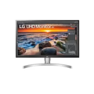 Image of LG 27UN83A-W 68.6cm (27") 3840 x 2160 pixels 4K Ultra HD LED White