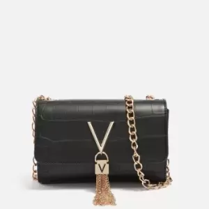Image of Valentino Audrey Faux Croc Effect Leather Pochette Bag