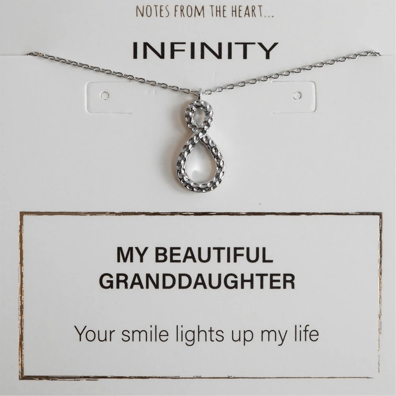 Image of Notes From The Heart NFTH Infinity My Beautiful Daughter Pendant Silver unisex one size