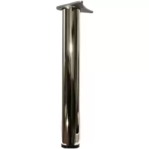 Image of Adjustable Breakfast Bar Worktop Support Table Leg 820mm - Colour Chrome - Pack of 3