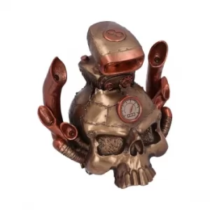 Image of Petrol Head Steampunk Skull Figurine