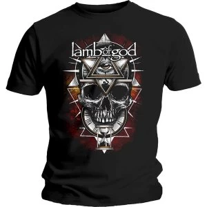 Image of Lamb Of God - All Seeing Red Unisex Medium T-Shirt - Black