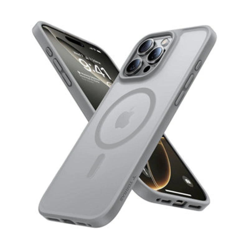 Image of Torras Guardian Magnetic Case For iPhone 16 Pro Grey