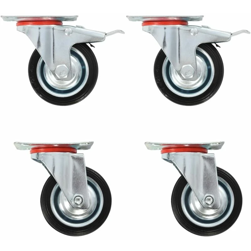 Image of VIDAXL Swivel Casters 4 pcs 75mm Vidaxl 8718475720492