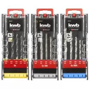 Image of Einhell 15 Piece Drill Bit Set Silver, Black & Red