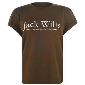 Image of Jack Wills Forstal Heritage T-Shirt - Olive