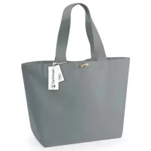Image of Westford Mill Organic Marina XL Tote Bag (One Size) (Grey)