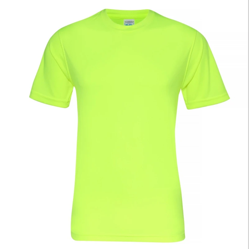 Image of AWDis AWDis Men Just Cool Smooth Short Sleeve T-Shirt in Bright Yellow Size: X-Small Bright Yellow XS Male 5057819003826