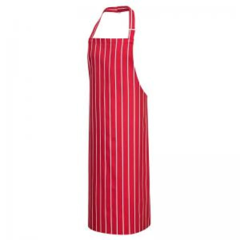 Image of Portwest Butchers Apron S839RWR Colour: Red / White