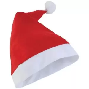 Image of Christmas Shop Unisex Budget Value Santa Hat (One Size) (Red)