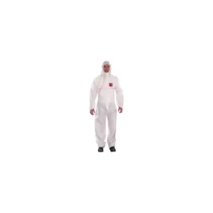 Image of White Coveralls Hooded Size Small