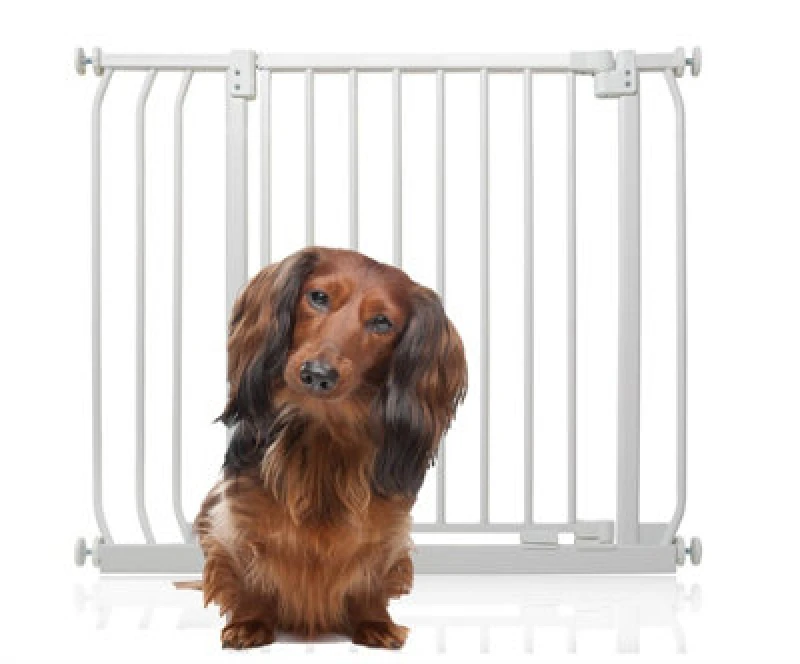 Image of Bettacare Elite Pressure Dog Gate, 80Cm - 89Cm, Matt White, Pressure Fit Pet Gate For Dog And Puppy