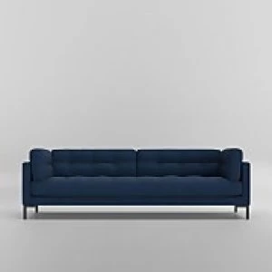 Image of Swoon Landau Smart Wool 3 Seater Sofa - 3 Seater - Indigo