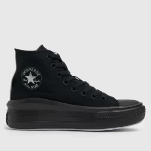 Image of Converse Black Move Hi Trainers