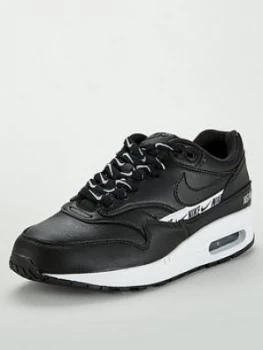 Image of Nike Air Max 1 SE Black White Size 5 Women
