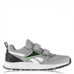 Image of Reebok Almotio 5.0 Leather 2V Boys Trainers - Grey/Black