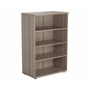 Image of TC Office Bookcase with 3 Shelves Height 1200mm, Grey Oak Effect