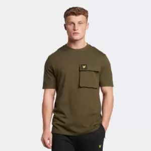 Image of Mens Casuals Pocket T-Shirt - Olive - L