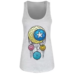Image of Grindstore Ladies/Womens Celestial Dreamcatcher Floaty Tank (Large (UK 12-14)) (Grey)