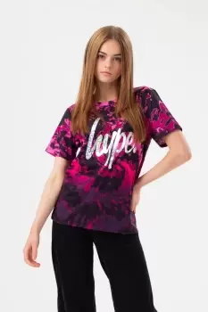 Image of Fade Tie Dye Script T-Shirt
