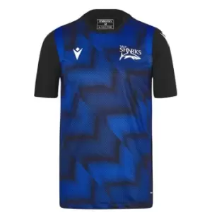 Image of Macron Sale Sharks Traning Top Mens - Blue