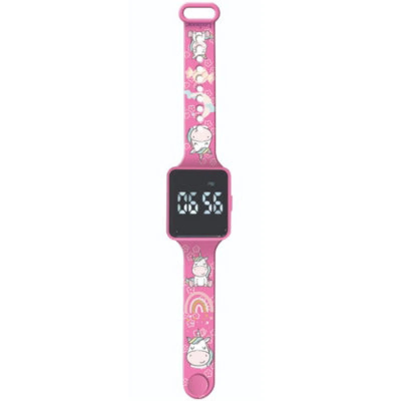 Image of Lexibook Dmw060Uni Unicorn LED Digital Watch For Small Wrists 3+Years Kids
