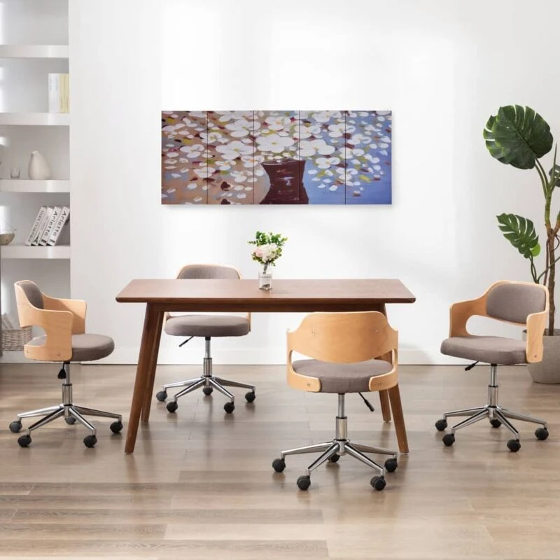 Image of VIDAXL Vidaxl - Canvas Wall Print Set Flowers in a Vase Multicolour 150x60cm 8719883919751