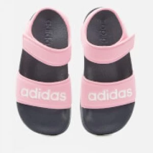 Image of adidas Girls Adilette Sandals - True Pink - UK 5 Kids