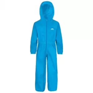 Image of Trespass Childrens/Kids Button Rain Suit (2-3 Years) (Blue)