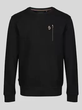 Image of Luke 1977 Paris Crew Sweat - Black, Size S, Men