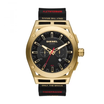Image of Diesel Black 'Timeframe' Chronograph Fashion Watch - DZ4546