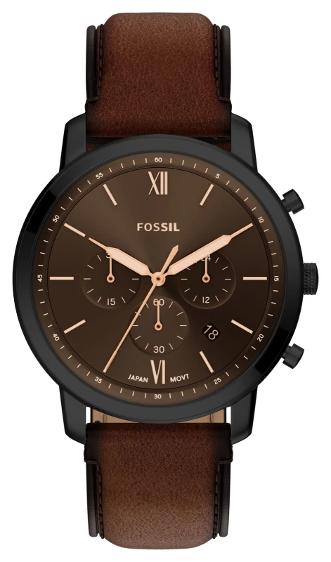 Image of Fossil FS6163 Neutra Chronograph (44mm) Black Dial / Brown Watch