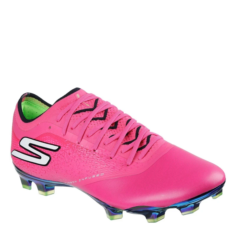 Image of Skechers Razor Elite Adults Firm Ground Football Boots Pink/Black male 8 (42)
