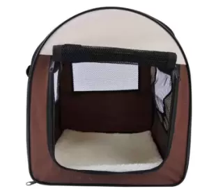 Image of PawHut Foldable & Soft Travel Carrier For Pets - Brown