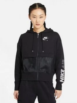 Image of Nike Air Nsw Air Full Zip Hoodie - Black