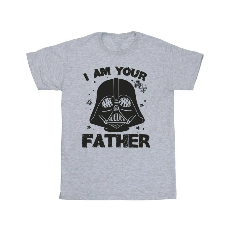 Image of Star Wars Star Wars Men I Am Your Father T-Shirt in Grey Size: Small Grey S Male 5063376554572