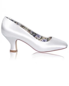 Image of Perfect Mable Satin Low Heel Court Shoe