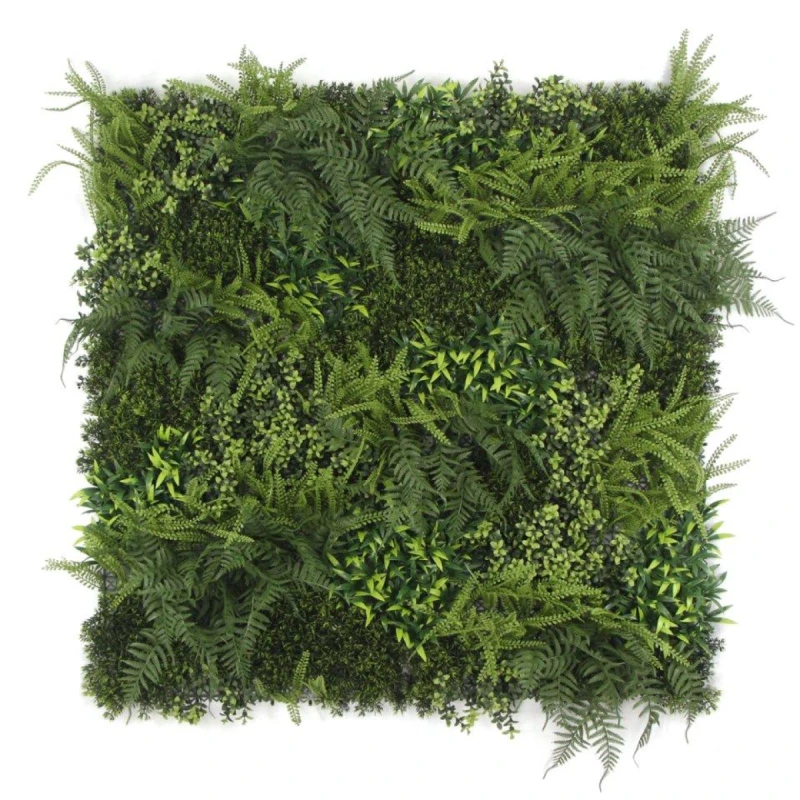 Image of N/A 100cm Green Wall Fire Resistant Natural Fern Artificial