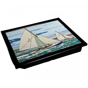 Image of Denby Gone Sailing Laptray With Black Edge