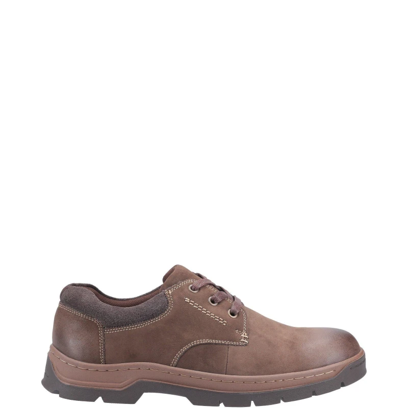 Image of Cotswold Mens 'Thickwood' Leather Lace Shoes in Brown Size: 9 Brown Male 9