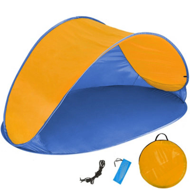 Image of Tectake Beach Tent Jasmin - Blue/orange