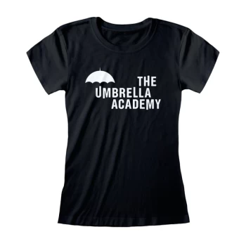 Image of Umbrella Academy - Logo Womens Medium T-Shirt - Black