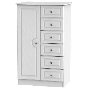 Image of Robert Dyas Montego Ready Assembled 1-Door 6-Drawer Childrens Wardrobe