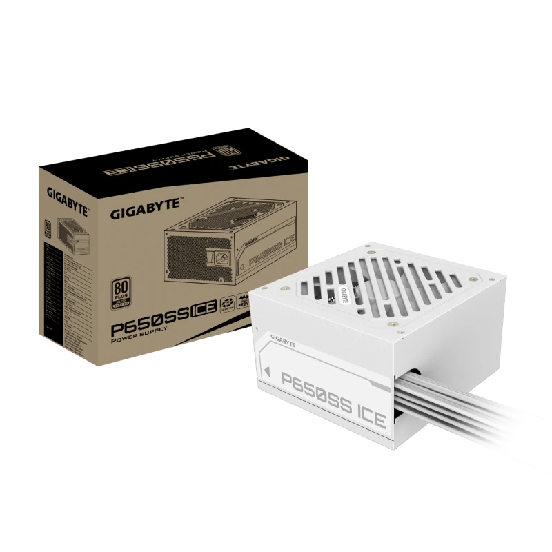 Image of Gigabyte GP-P650SS ICE 650W 80+ Silver Certified ATX 3.0 White PSU